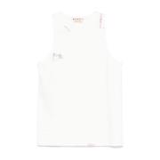 Geborduurde Tanktop Wit Marni , White , Heren