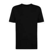 Klassiek Zwart Katoenen T-shirt Jil Sander , Black , Heren