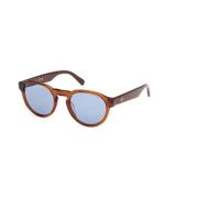 Blauwe Lenzen Glanzend Lichtbruine Stijl Gant , Brown , Dames