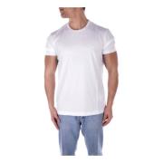 Wit Logo Front T-shirts en Polo's Fay , White , Heren