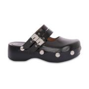 Zwarte Sandalen met Gesp en Studs Philosophy di Lorenzo Serafini , Bla...