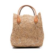 Beige Shopper Tas voor Vrouwen Ermanno Scervino , Beige , Dames