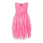 Tule Mini Jurk met Hartvormige Halslijn Aniye By , Pink , Dames