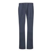 Blauwe Broek met Trekkoord Herno , Blue , Heren