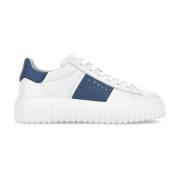 Witte en Blauwe Sneakers voor Mannen Hogan , White , Heren