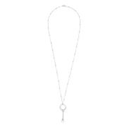 Zilveren Charm Houder Ketting Hanger Panconesi , Gray , Dames