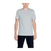 Klassiek Grijs Katoenen T-Shirt voor Mannen Calvin Klein , Gray , Here...