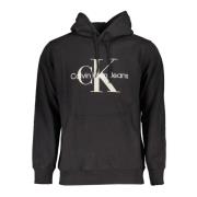 Zwarte hoodie met contrastdetails Calvin Klein , Black , Heren