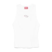 Witte Topkleding voor Vrouwen Ss25 Diesel , White , Dames