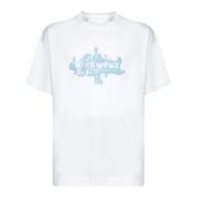 Witte Artistieke T-shirt Givenchy , White , Heren