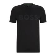 Reflecterend Logo T-shirt - Slim Fit Hugo Boss , Black , Heren