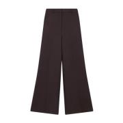 Bruine Wollen Flared Broek Aw24 Stella McCartney , Brown , Dames