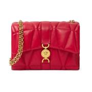 Rode en Gouden Schoudertas Versace , Pink , Dames