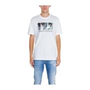 Katoenen T-shirt Heren Collectie Herfst/Winter Armani Exchange , White...