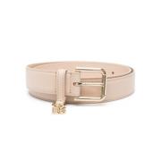 Roze Leren Riem Dames Accessoires Dolce & Gabbana , Pink , Dames