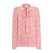 Roze Stijlvolle Shirts voor Vrouwen Dolce & Gabbana , Pink , Dames