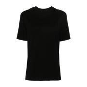 Zwart Katoenen Klassiek T-shirt Vrouwen Jil Sander , Black , Dames