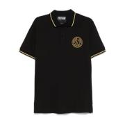 Stijlvolle heren T-shirts en polo's Versace Jeans Couture , Black , He...