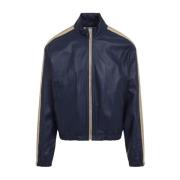 Blauw Leren Jas Marni , Blue , Heren