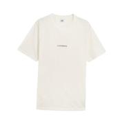 Witte T-shirts en Polos C.p. Company , White , Heren