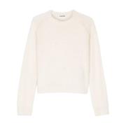 Witte Gebreide Trui Aw24 Jil Sander , Beige , Dames