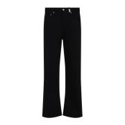 Zwarte Straight Leg Jeans Alexander McQueen , Black , Heren