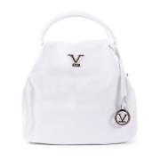 Witte Leren Handtas 19v69 Italia , White , Dames