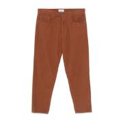 Klassieke Marrone Jeans Aw24 Amish , Brown , Heren