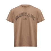 Heren Beige T-Shirts & Polos MM6 Maison Margiela , Beige , Heren