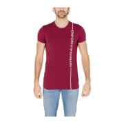 Herfst/Winter Katoenmix T-shirt Emporio Armani , Red , Heren