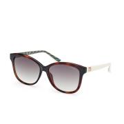 Ronde zonnebril met Havana-frame Guess , Brown , Dames