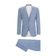 Stijlvol Slim Fit Driedelig Pak Hugo Boss , Blue , Heren