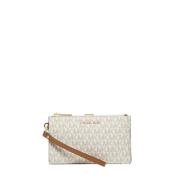 Jet Set Bruin Logo Portemonnee Michael Kors , White , Dames