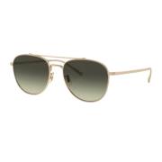 Gouden Rivetti Zonnebril Oliver Peoples , Yellow , Unisex