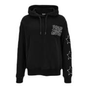 Zwarte Katoenen Sweatshirt voor Heren Versace , Black , Heren