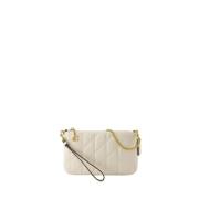 Gewatteerde Leren Crossbody Tas Beige Coach , Beige , Dames