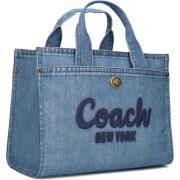 Blauwe Cargo Tote Schoudertas Coach , Blue , Dames