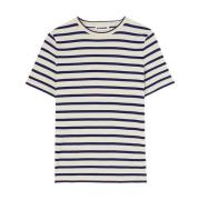 Dames T-shirts & Polos Bianco E Blu Jil Sander , Multicolor , Dames