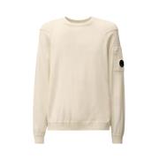 Sea Island Katoenen Gebreide Trui C.p. Company , Beige , Heren