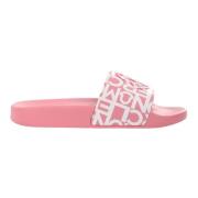 Logo Sandalen Moncler , Pink , Dames