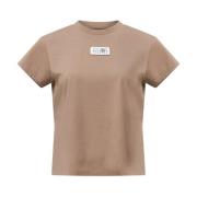 Beige T-shirts & Polo's voor vrouwen MM6 Maison Margiela , Beige , Dam...