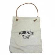 Pre-owned Cotton handbags Hermès Vintage , Gray , Dames