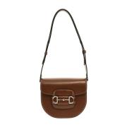 Stijlvolle Leren Tas voor Vrouwen Gucci , Brown , Dames