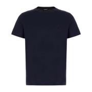 Casual Katoenen T-Shirt voor Mannen Dondup , Blue , Heren