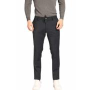 Navy Jogger Chino Milano Stijl Broek Mason's , Blue , Heren