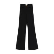 Nero Broek voor Vrouwen Elisabetta Franchi , Black , Dames