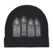 Contrast Logo Beanie Accessoires Who Decides War , Black , Unisex