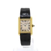 Pre-owned Silver watches Cartier Vintage , Pink , Dames