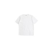 Wit Katoenen T-shirt Ronde Kraag Jil Sander , White , Heren