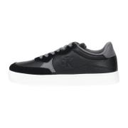 Zwarte Sneakers met Suède Detail Calvin Klein Jeans , Black , Heren